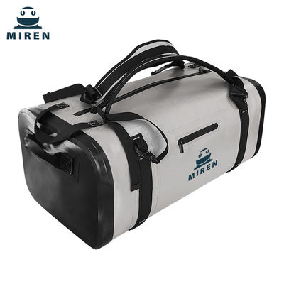 TPU 材料 50L 屋外旅行のための防水ダッフル バッグ ライト グレー