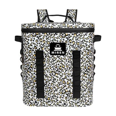 TPU はピクニック クーラー バッグ、ヒョウの迷彩によって絶縁されるクーラー バックパック 20L を防水します