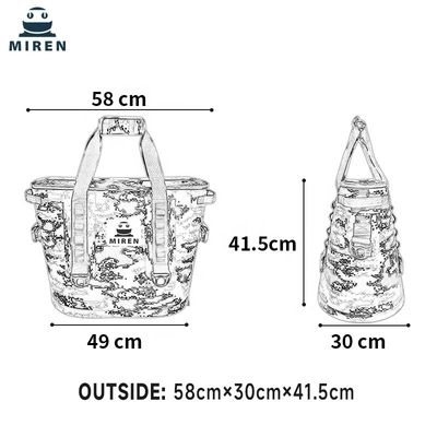 30L 冷蔵ピクニッククーラーバッグ防水外出用