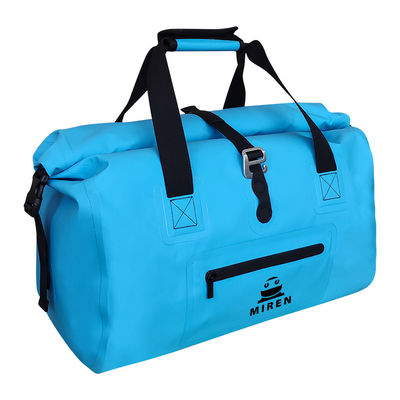 ポータブル ブルー PVC 防水ドライ バッグ軽量 35L 容量