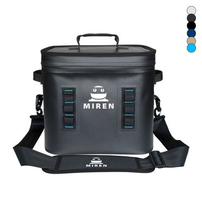 高品質のカスタマイズ可能 隔離型 漏れ防止 24缶 黒色ソフトクーラーバッグ